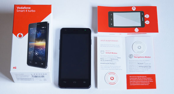Lieferumfang Vodafone Smart 4 Turbo
