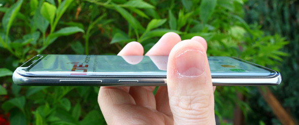 Galaxy S8: Seitenansicht und Verarbeitung
