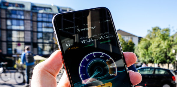 Speedtest mit Prepaid von der Telekom