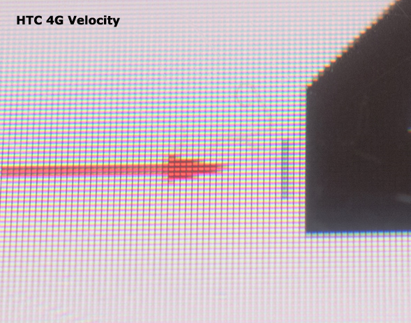 HTC Velocity Displaytest Aufnahme
