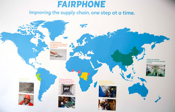 Fairphone supply chain map