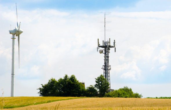Sendeanlage für LTE zur Tilgung der Weisen Flecken