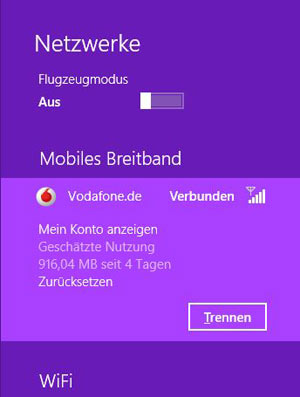 App für das Verbindungsmanagement