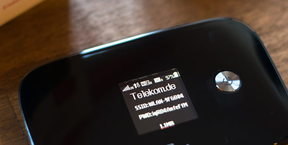 Speedbox LTE mini II Display und Frontansicht