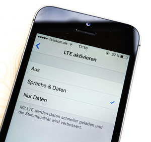 LTE aktivieren für VoLTE