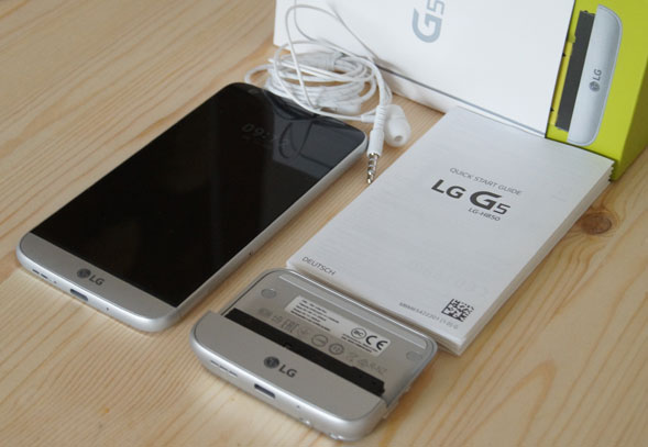 Lieferumfang vom LG G5