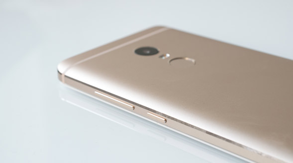 Seitenansicht Bedientasten Redmi Note 4