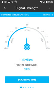 Netgear genie App | Messung Signalstärke