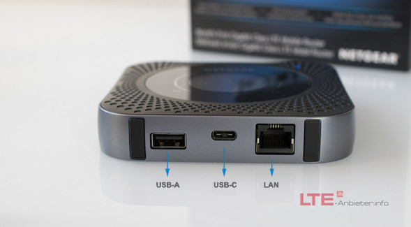 Anschlüsse unten vom M1-LTE Router