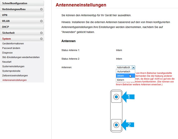 Antennenkonfiguration