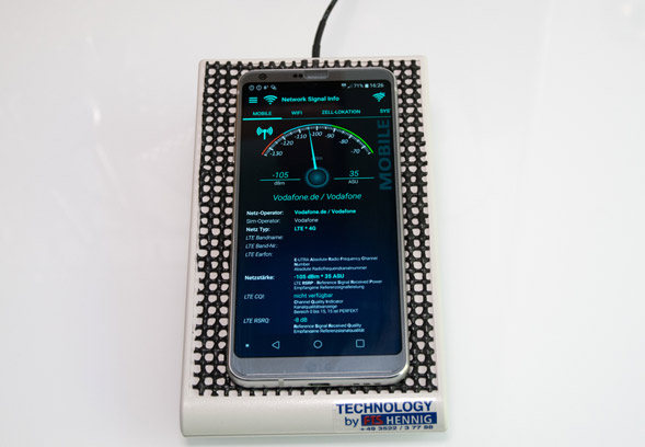 Messung der Signalstärke (LTE) auf dem Koppler