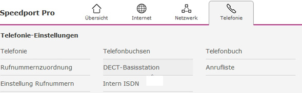 Telefonie Einstellungen