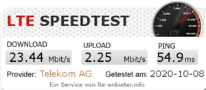 Kaufland Speedtest mit dem Handy