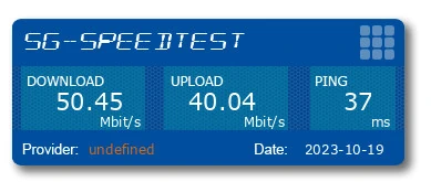 Speedtest mit Smartphone über Lidl Connect