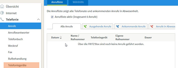 Telefonanlage konfigurieren an der Fritzbox