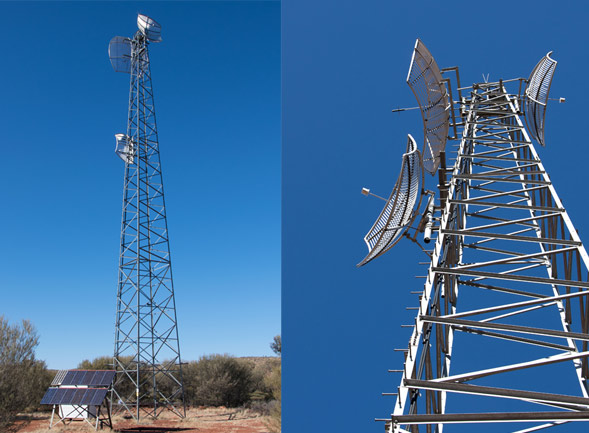 Funkantennen im australischen Outback