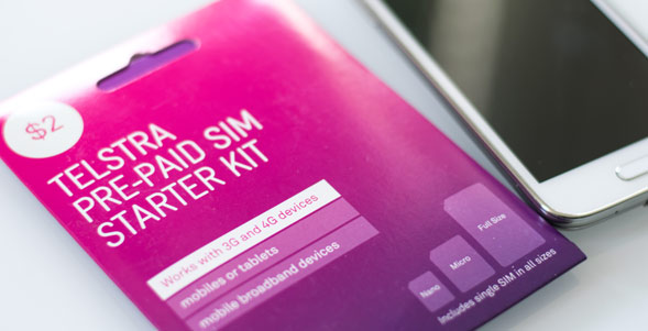 Prepaid Starterset SIM von Telstra