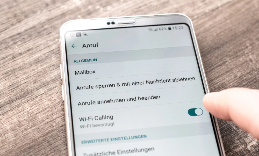 Wi-Fi Calling an Android Smartphone aktivieren