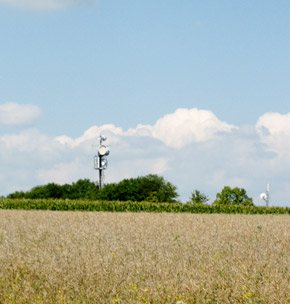 LTE-Mast auf dem Lande