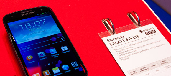 Samsung GalaxySIII mit LTE Samsung GalaxySIII mit LTE