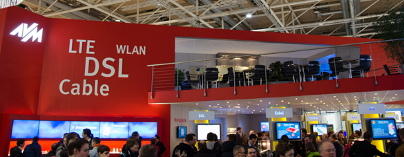 AVM-Stand auf der Cebit 2013 AVM-Stand auf der Cebit 2013
