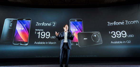 Zensfone 2 Presentation auf der CES 2015