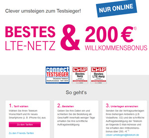 Jetzt umsteigen - Aktion der Telekom