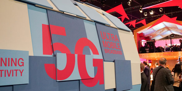 5G am Messestand der MWC 2016