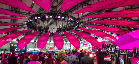 Telekom-Stand auf der Cebit 2016