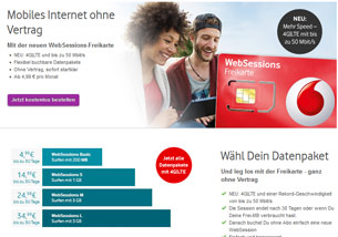 Websessions jetzt mit 4G/LTE