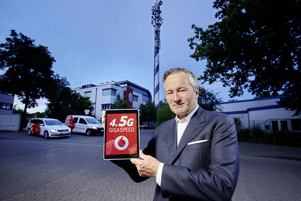 Vodafone präsentiert 4.5G Start