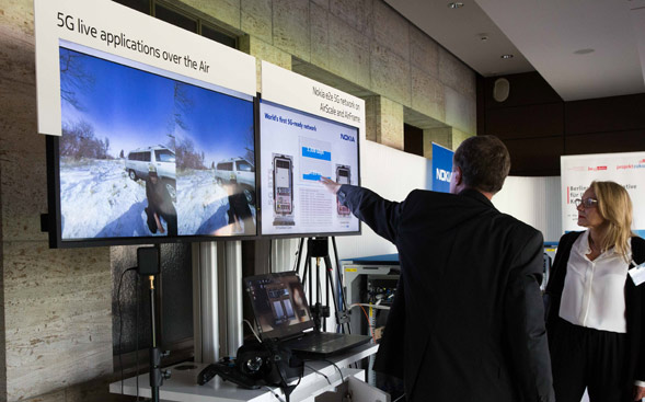 Telekom Olympiastadion 5G-Demo