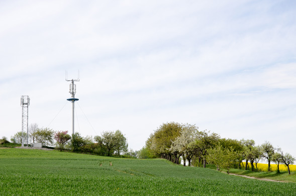 LTE Mast auf dem Lande