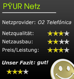 Mobilfunknetz Bewertung von PYUR