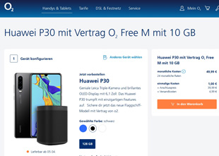 P30 bei O2 vorbestellen