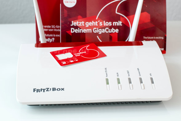 Gigacube SIM in AVM FritBox