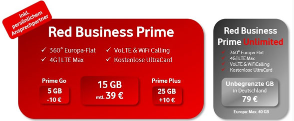 Red Business Prime Tarife