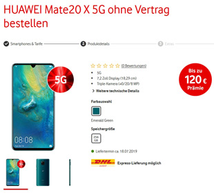 5G Smartphone von Vodafone