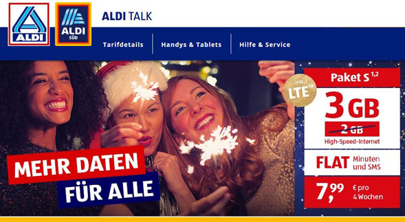 neue Aldi LTE-Tarife