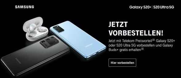 Samsung Galaxy S20, S20+ und S20 Ultra jetzt vorbestellbar