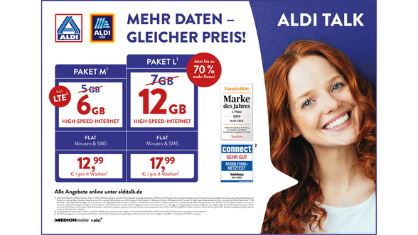 Aldi neue Tarife