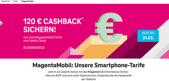 Cashback Aktion