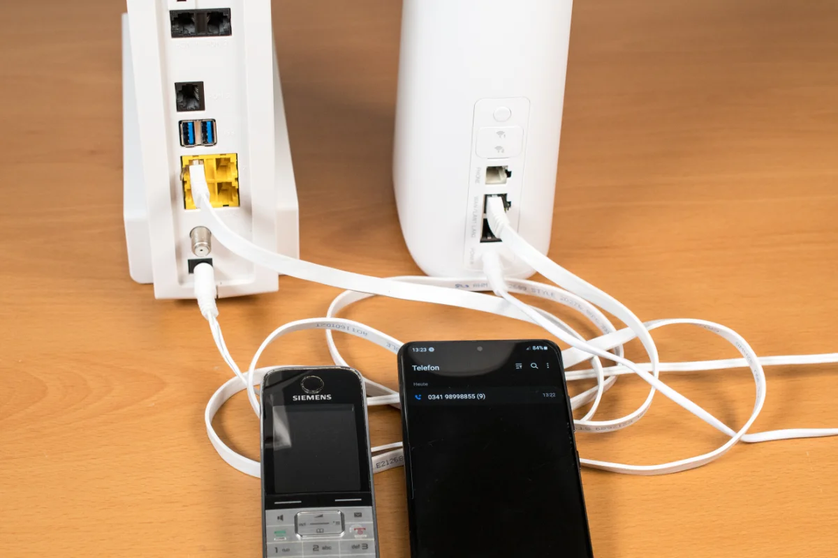 Gigacube Router an einer Fritzbox (als Telefonanlage)