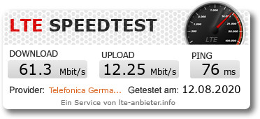 LTE-Speedtest mit Freenet Funk